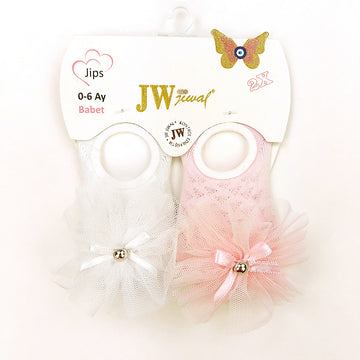 Duftende Söckchen mit Spitze für Mädchen Creme 7061-7524 GKMOD