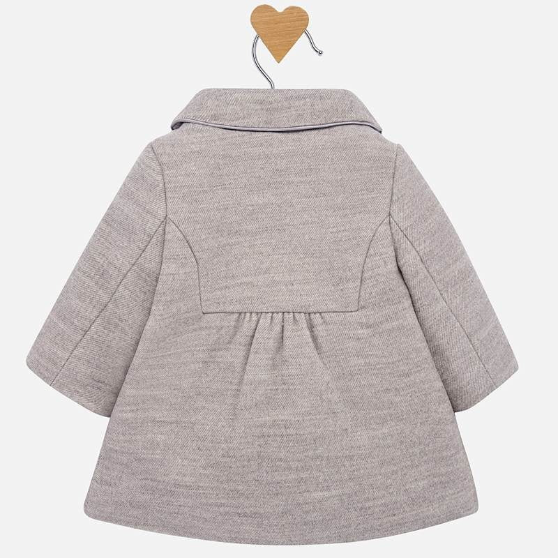 Eleganter geknöpfter Mantel für Mädchen Mayoral 2409-54 Platin