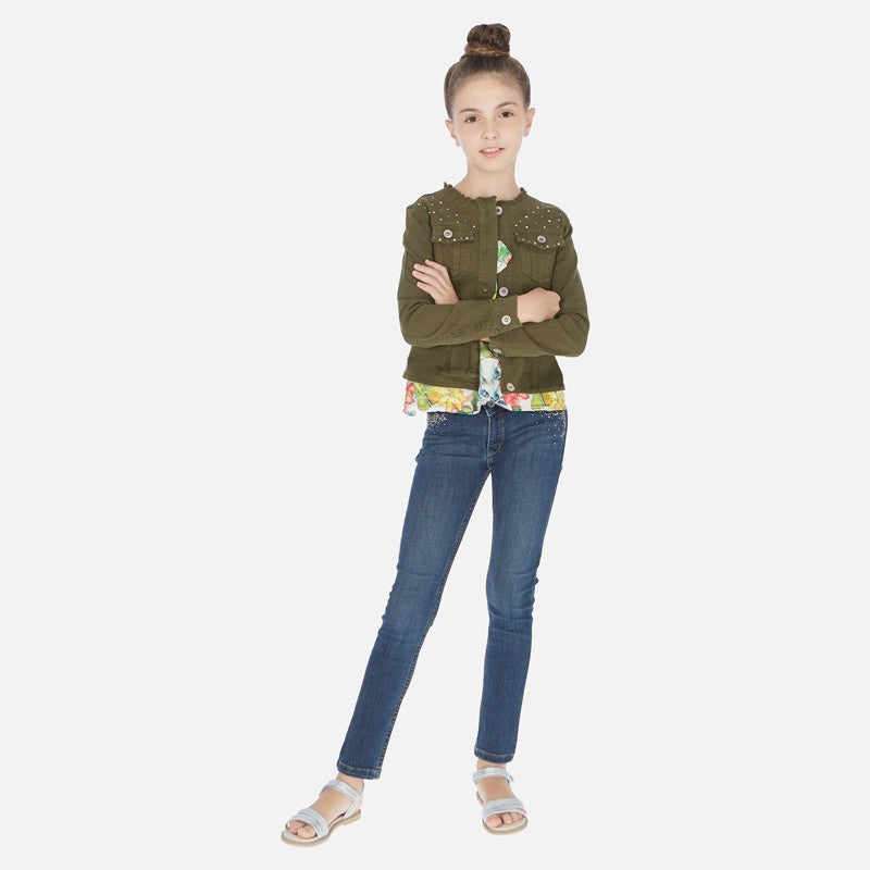 Jeans für Mädchen Mayoral 6530-86 Dark Denim