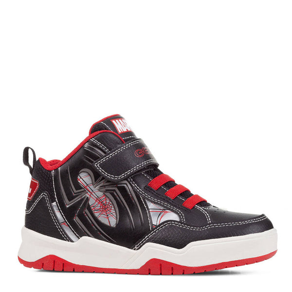 Jungen-Sneaker Geox J267RC-05411-C0048 schwarz/rot