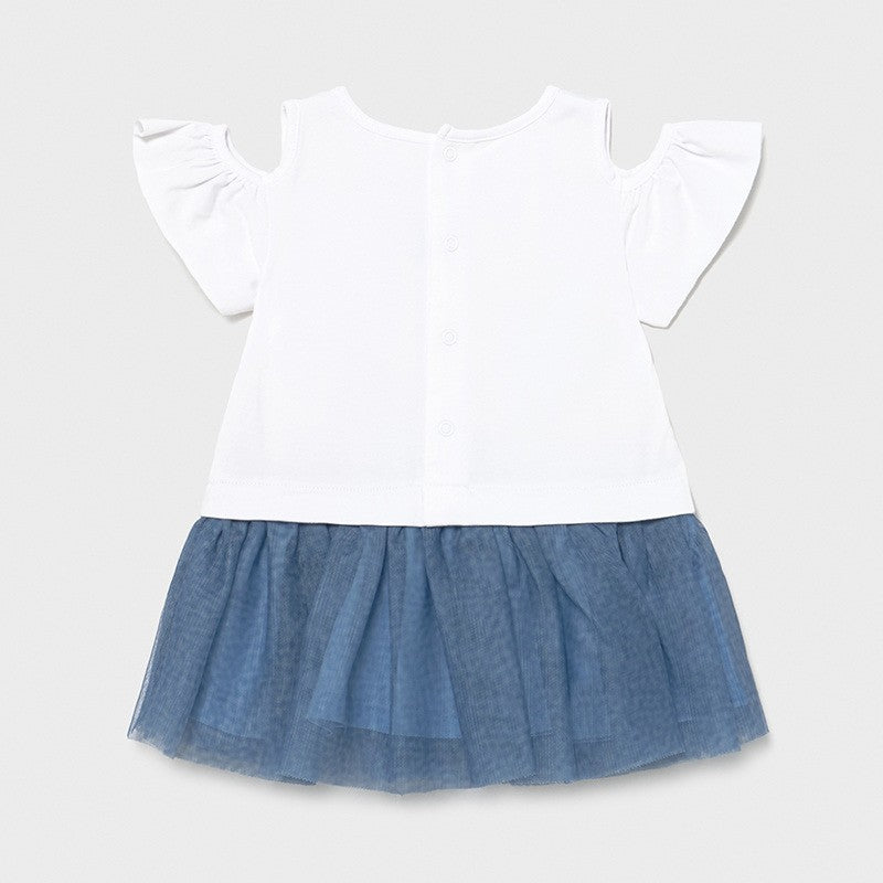 Mayoral 1993-16 Blaues Tüllkleid für Mädchen