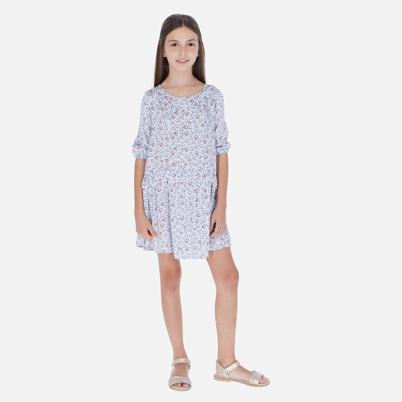 Mädchen Herzkleid Mayoral 6975-88 Blau