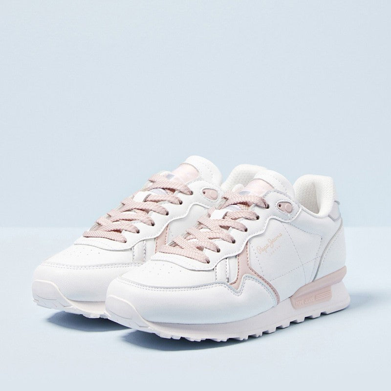 Pepe Jeans Sneakers BRITT COLLEGE junior Mädchen PGS30503-800 WEISS