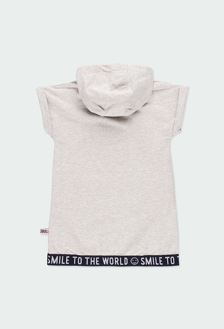 Kleid für Mädchen Boboli 424101-8095 Farbe grau