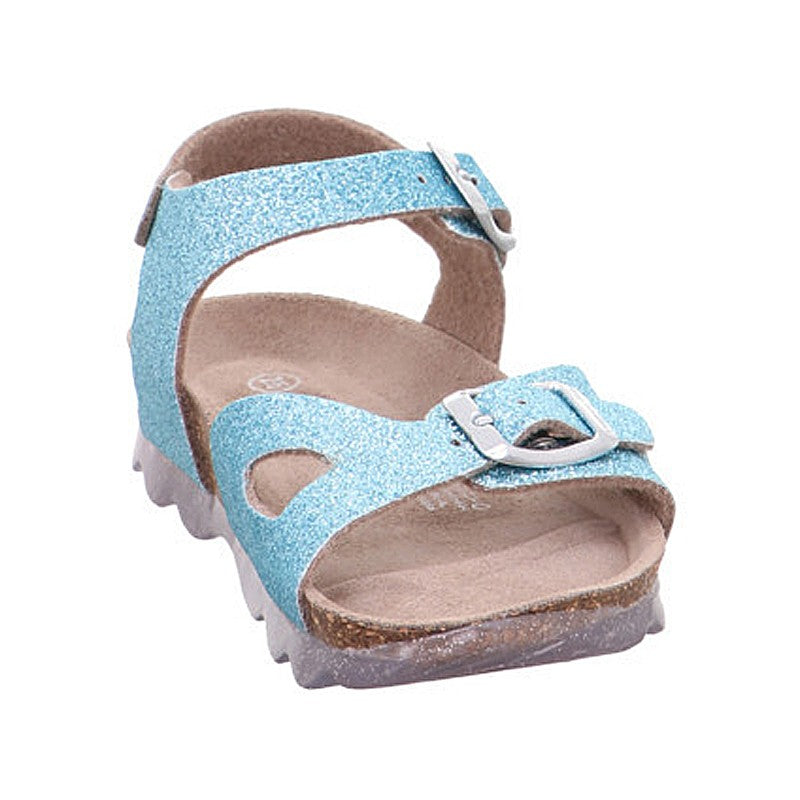 Mädchen Lackledersandalen Superfit 1-000127-7000, blau