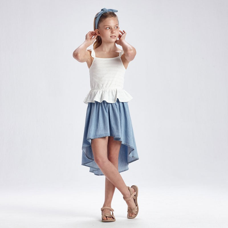 Mädchenrock mit Schleppe Mayoral 6904-50 Jeans