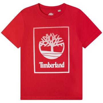 TIMBERLAND T25S83-992 Kurzarm-T-Shirt für Jungen, Rot