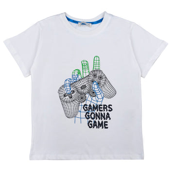 T-Shirt Gamers Junge weiß 19262-26424 GKMOC