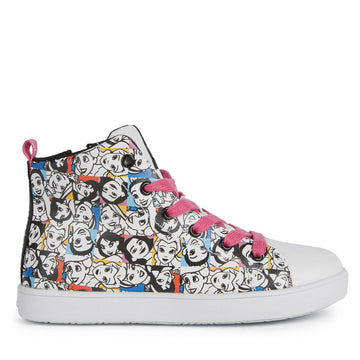 Mädchen-Sneaker Geox J26EUH-00004-C0404 Farbe WEISS/SCHWARZ