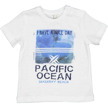 T-Shirt mit Aufdruck für Jungen Birba&amp;Trybeyond 24064-15A weiß