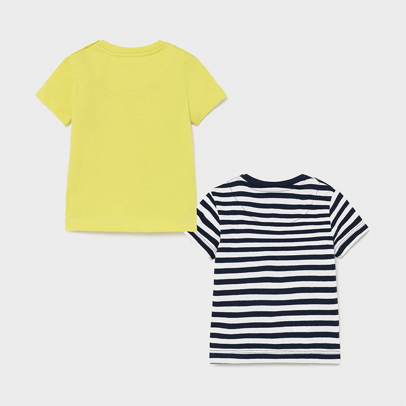 2er-Set T-Shirts für Jungen Mayoral 1015-88 Lime/Navy