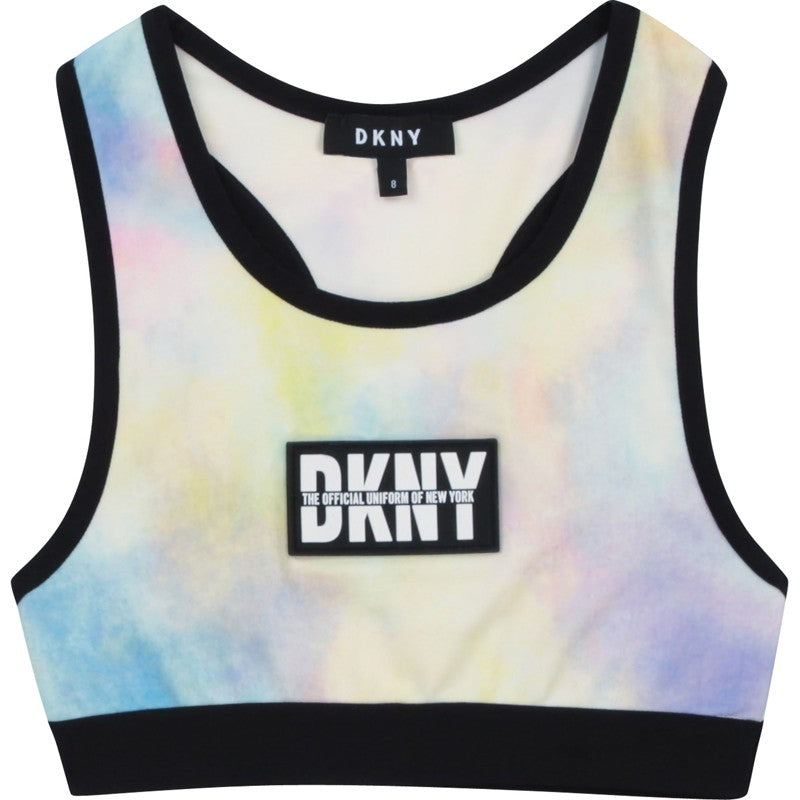 Mädchen-Sporttop DKNY D35R18-Z40 Regenbogenfarbe