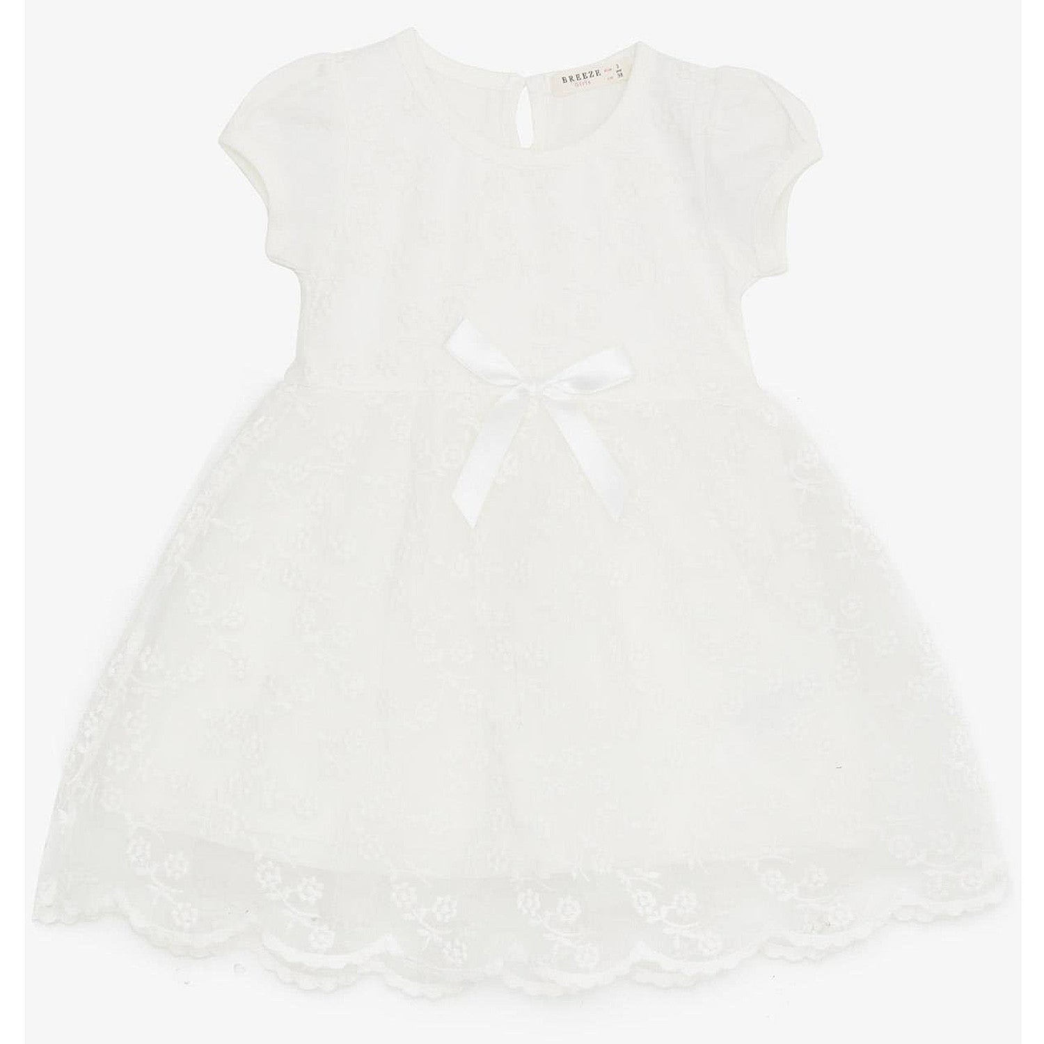 Elegantes Mädchenkleid creme 18558-9424 GKMOD