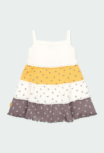 Boboli 214108-1111 Mädchenkleid, weiß