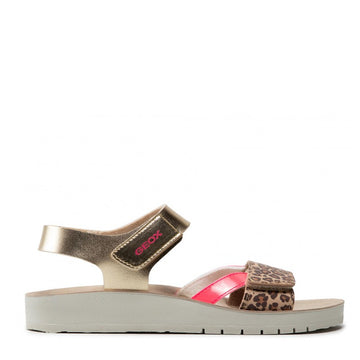 Mädchensandalen Geox J15EAC-004BN-C2X8L goldfarben