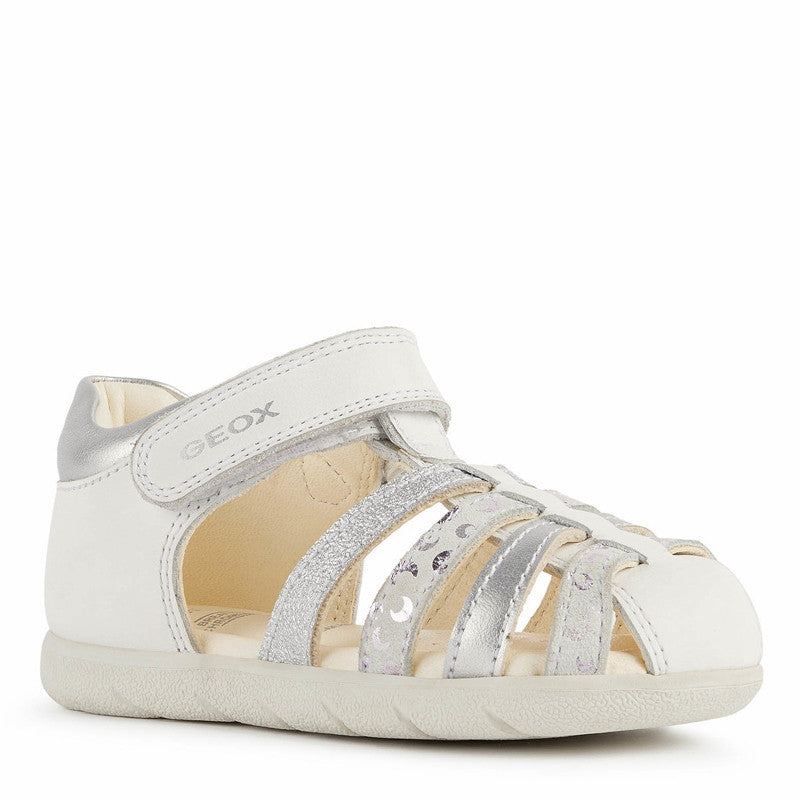 Mädchensandalen Geox B251YB-085NF-C0007 weiß/silber