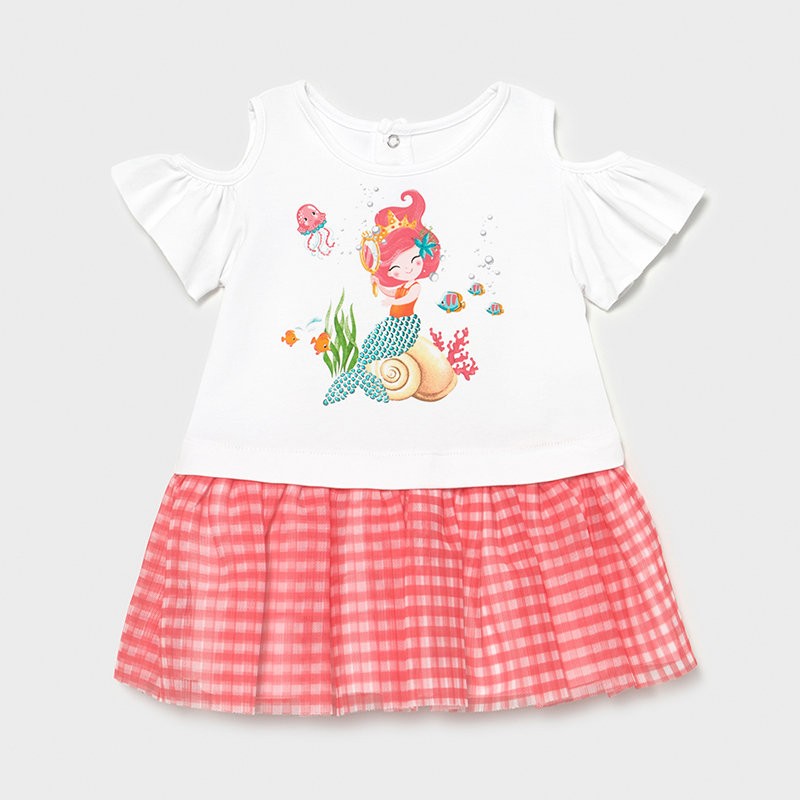 Mädchen Tüllkleid Mayoral 1993-15 Koralle