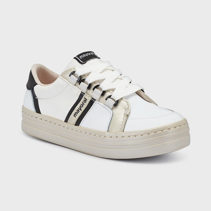 Mayoral 43245-64 Mädchen Sneakers Weiß-Gold