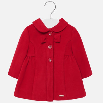 Eleganter Fleecemantel für Mädchen Mayoral 2428-86 rot