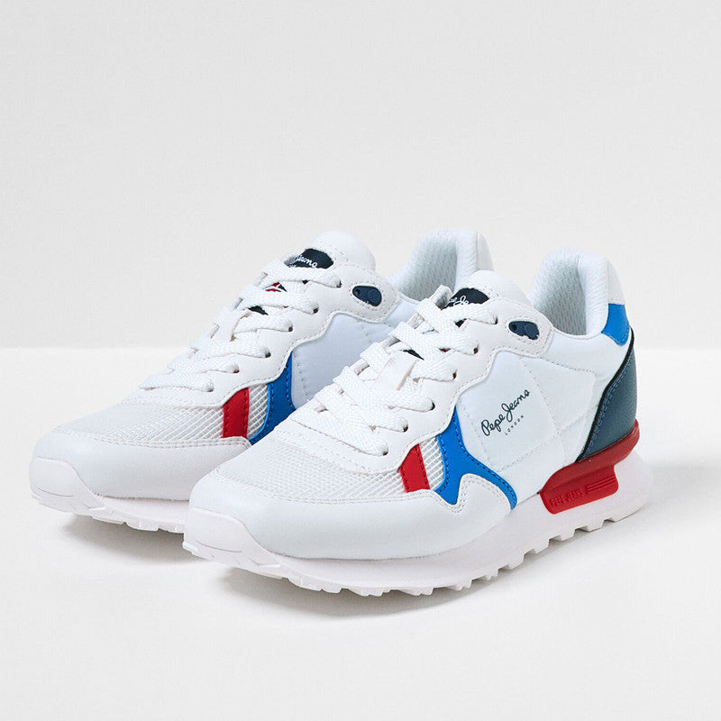 Pepe Jeans Sneakers BRITT REBIRTH BOYS Junior Junge PBS30518-800 WEISS