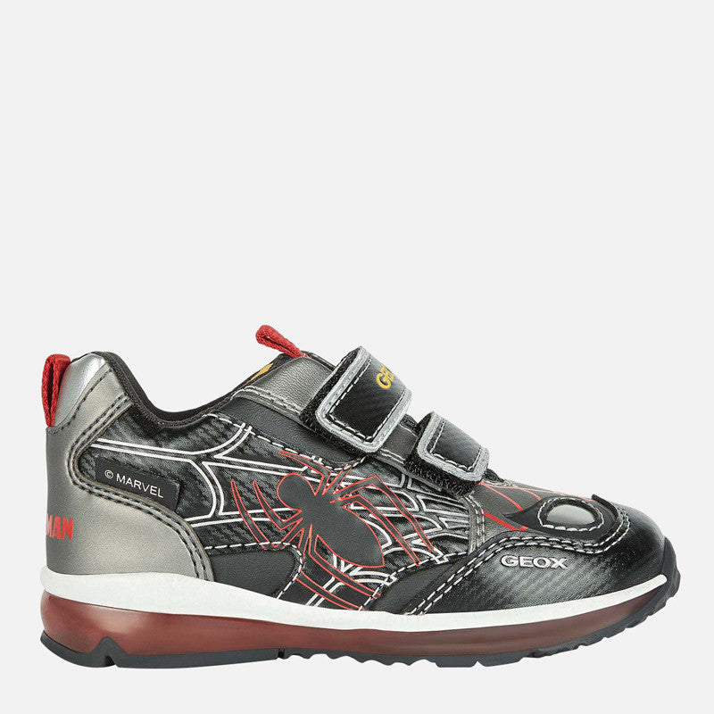 Geox B2684A-0CE54-C0067 Jungen Leuchtsneaker, schwarz