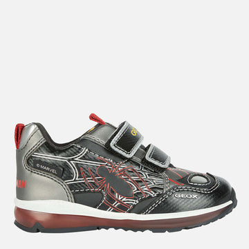 Geox B2684A-0CE54-C0067 Jungen Leuchtsneaker, schwarz