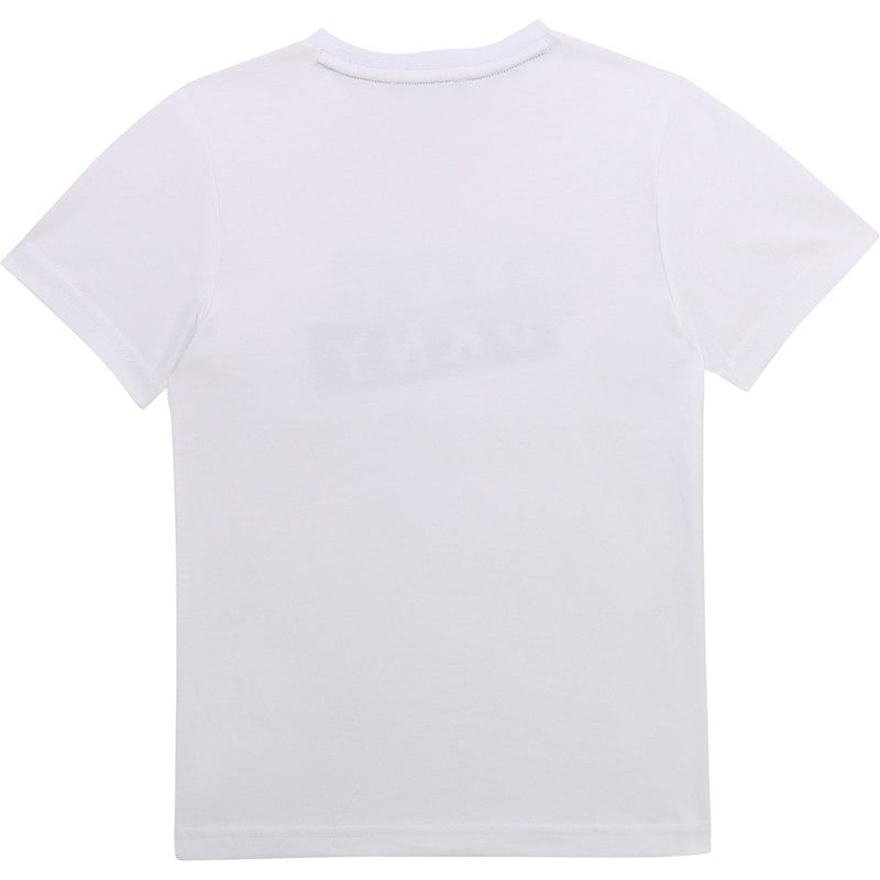 T-Shirt für Jungen DKNY D25D27-10B weiß