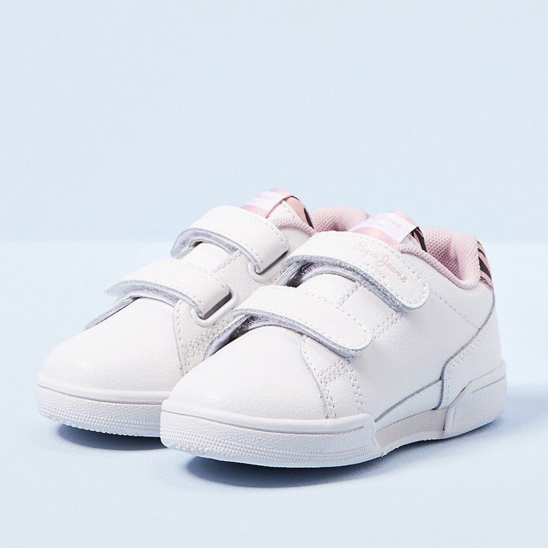 Pepe Jeans LAMBERT ZEBRA KIDS Junior-Mädchen-Sneaker PGS30514-802 weiß