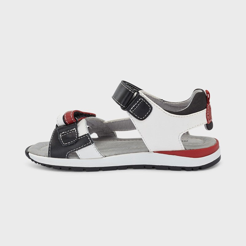 Mayoral 45315-52 Jungen Sandalen Weiß-Schwarz