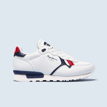 Pepe Jeans Sneakers BRITT COLLEGE junior Jungen PBS30494-800 WEISS