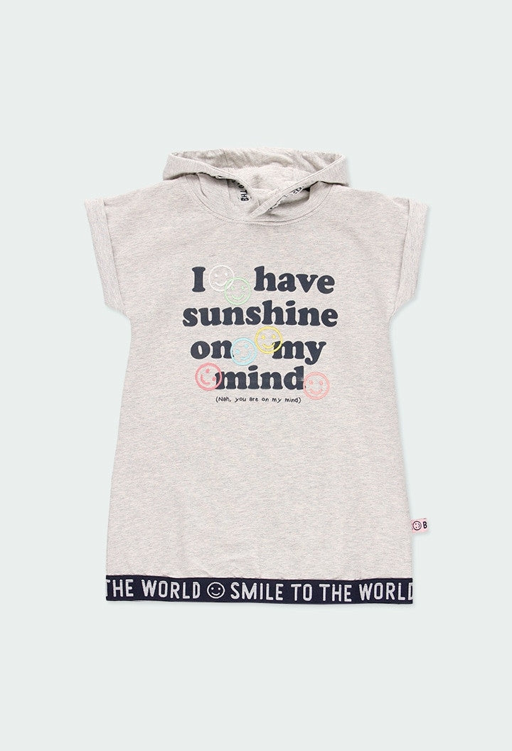 Kleid für Mädchen Boboli 424101-8095 Farbe grau