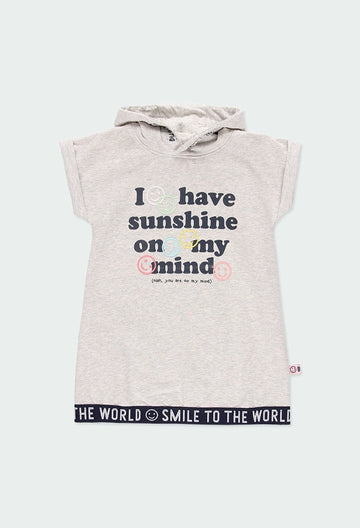 Kleid für Mädchen Boboli 424101-8095 Farbe grau