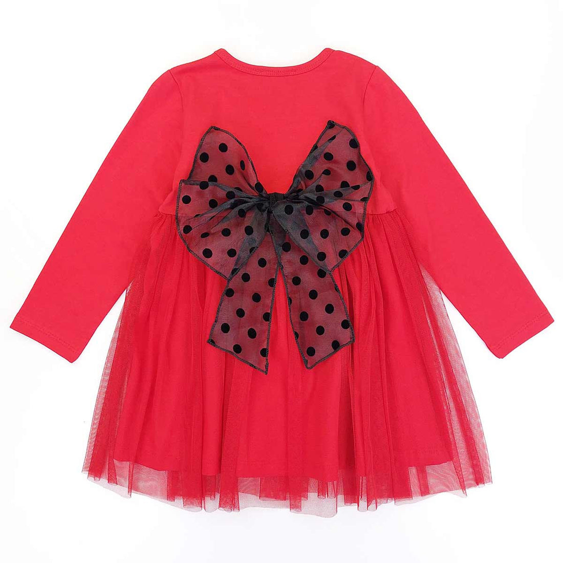 Elegantes Tüllkleid für Mädchen Rot 9998-11223 GKMOD