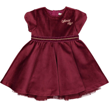 Mädchen Samtkleid Birba 95326-57P Burgund