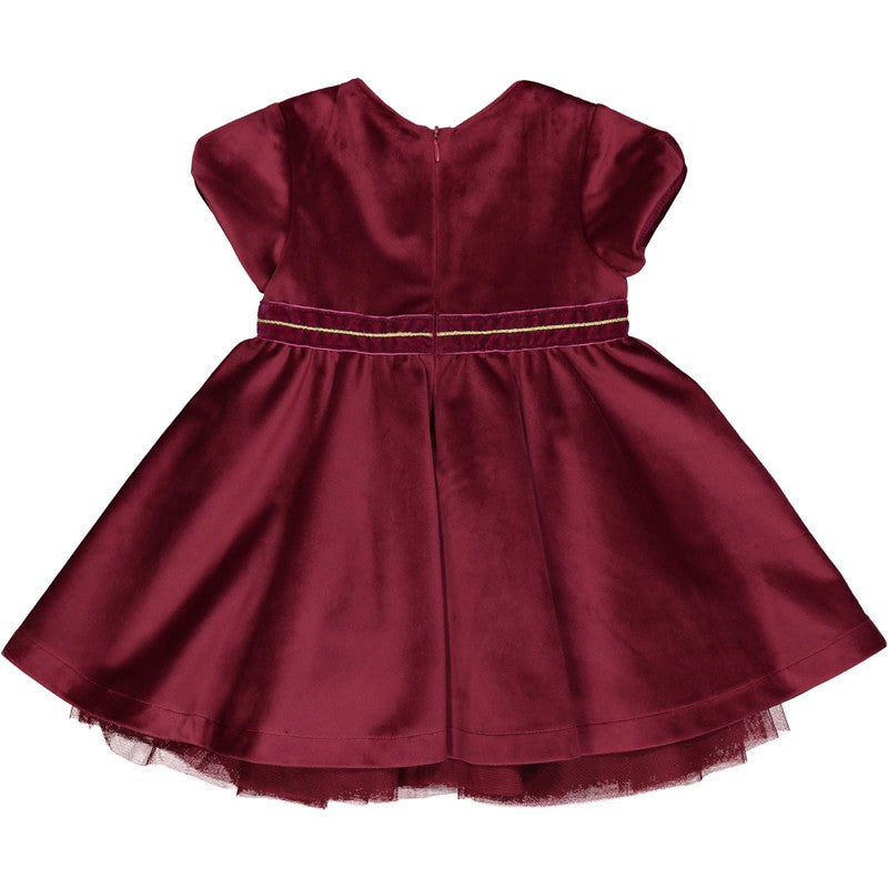 Mädchen Samtkleid Birba 95326-57P Burgund