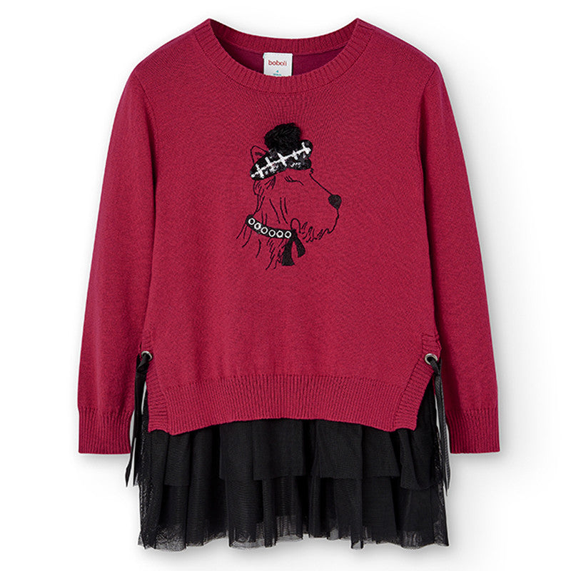 Kleid für Mädchen Boboli 725521-3761 rot