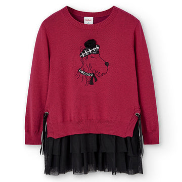 Kleid für Mädchen Boboli 725521-3761 rot