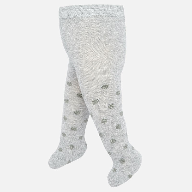 Mayoral 9148-12 Silberne Jacquard-Strumpfhose für Mädchen
