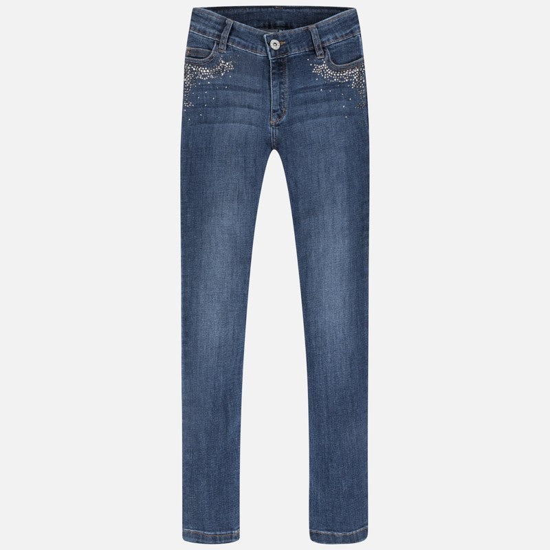 Jeans für Mädchen Mayoral 6530-86 Dark Denim