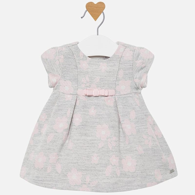 Jacquardkleid für Mädchen Mayoral 2818-96 Silber