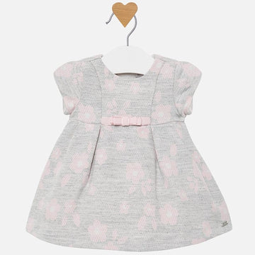Jacquardkleid für Mädchen Mayoral 2818-96 Silber