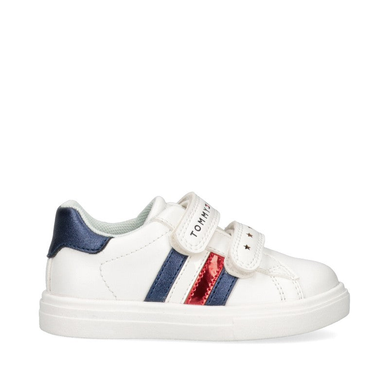 TOMMY HILFIGER T1A4-31147-0621X336 Mädchen Sneaker, weiß/blau