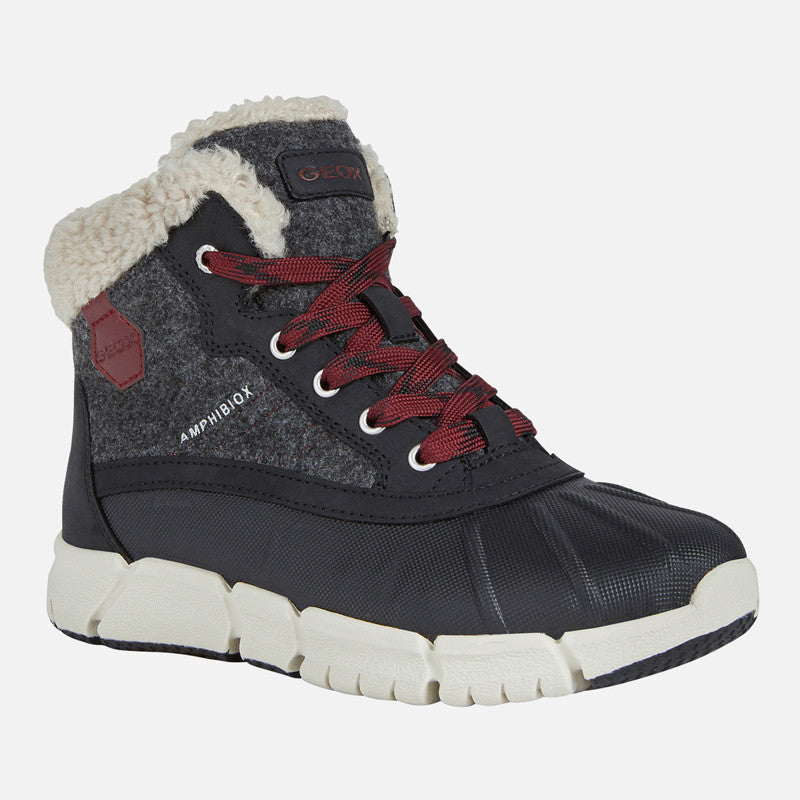 Isolierte Jungenstiefeletten Geox J269XE-0NY32-C0031, grau