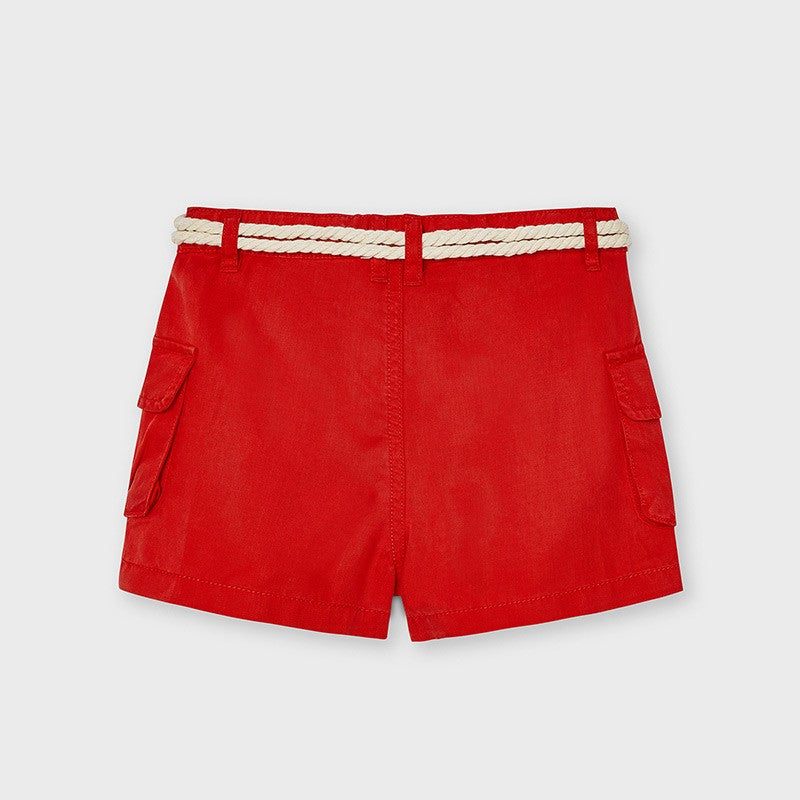 Mayoral 3205-49 Rote Mädchen-Shorts mit Taschen