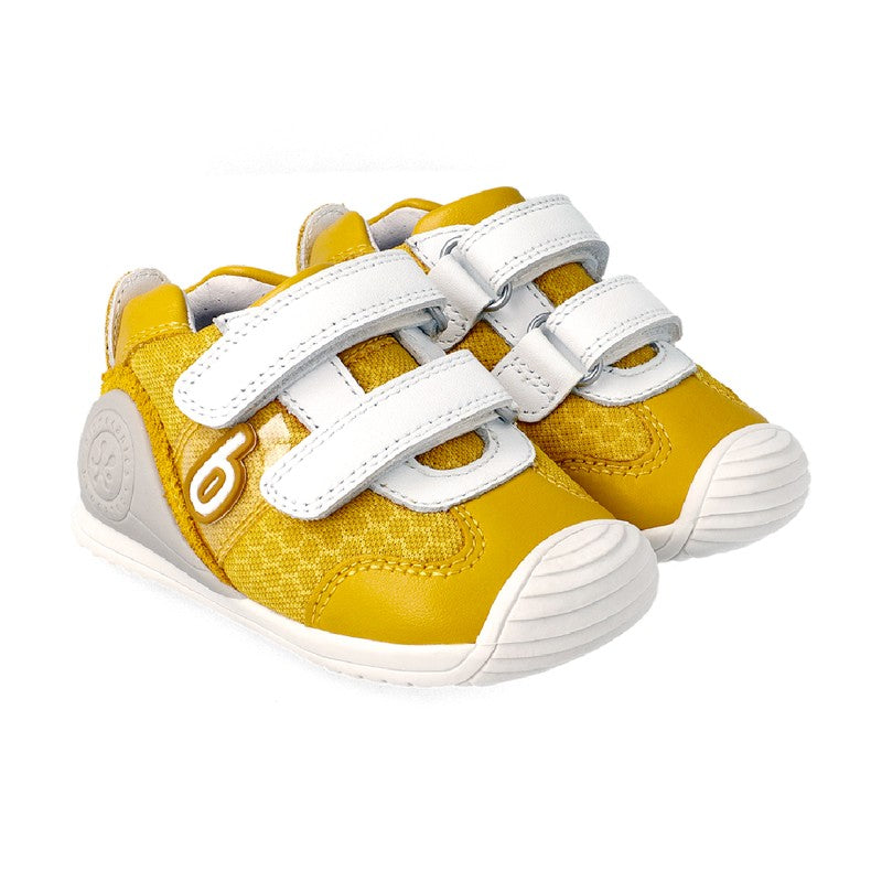 Jungen-Sneaker Biomecanics 212155-B Bananenfarbe
