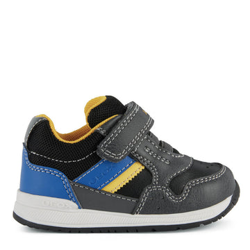 Geox B250RA-0ME14-C0069 Jungen-Sneaker, grau/blau