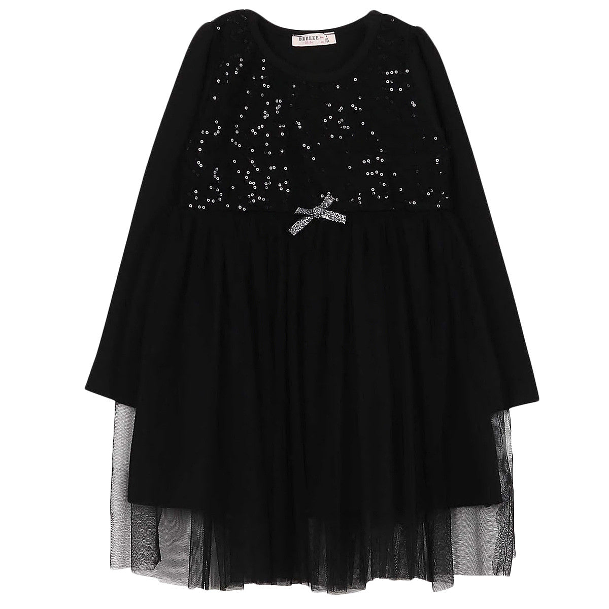 Elegantes Mädchenkleid schwarz 8650-11223 GKMOD