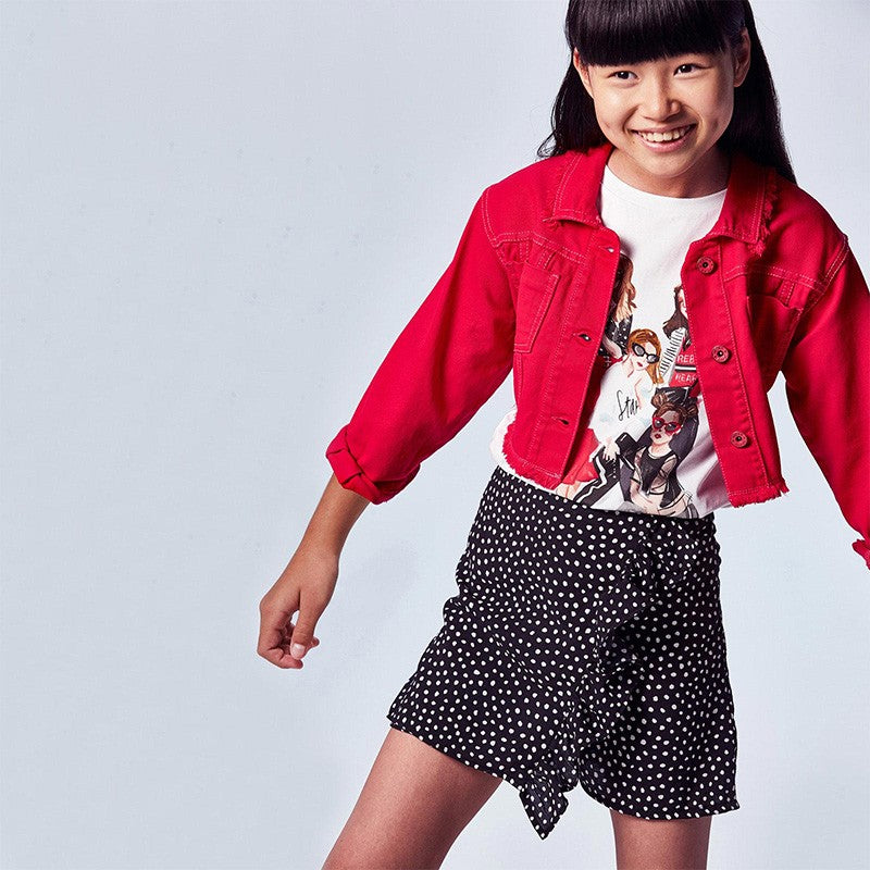 Mayoral 6910-53 Schwarzer Rüschenrock für Mädchen