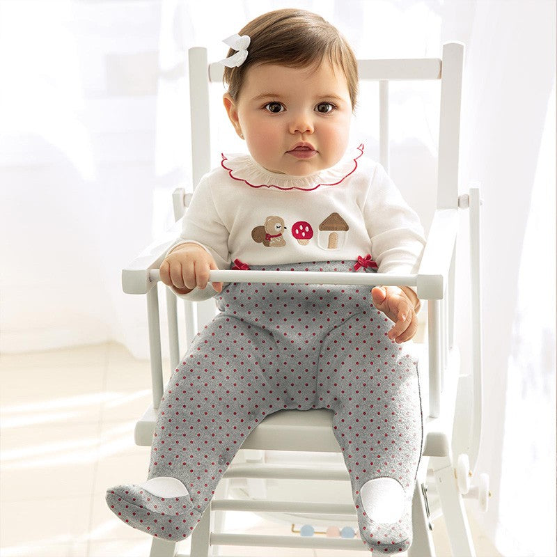 Mayoral 2755-65 Graues Pyjama-Set für Mädchen