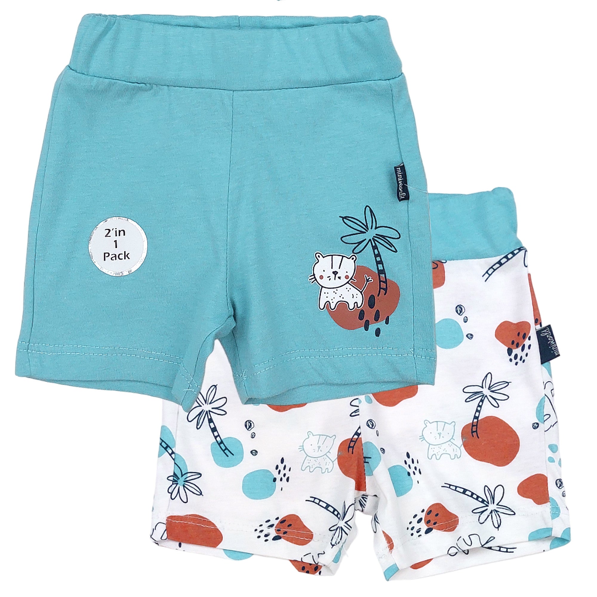 2er-Pack blaue Shorts für Jungen 18277-28524 GKMOC